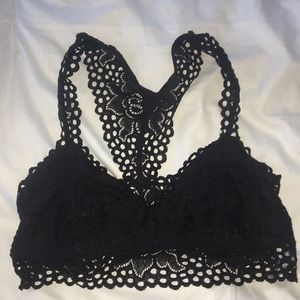 Aerie Black Crochet Bralette